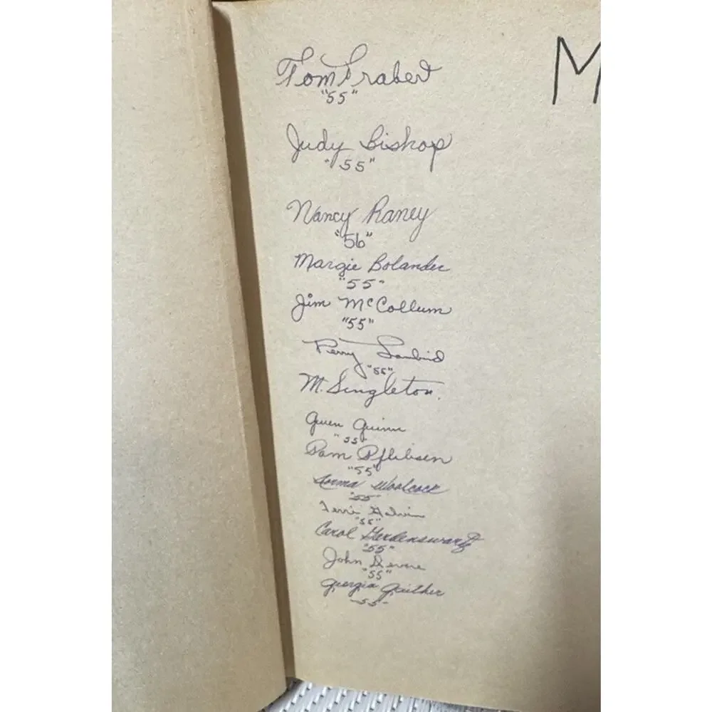 1950’s Musical Theatre High School Scrapbook- Cursive Writing Pictures- Read